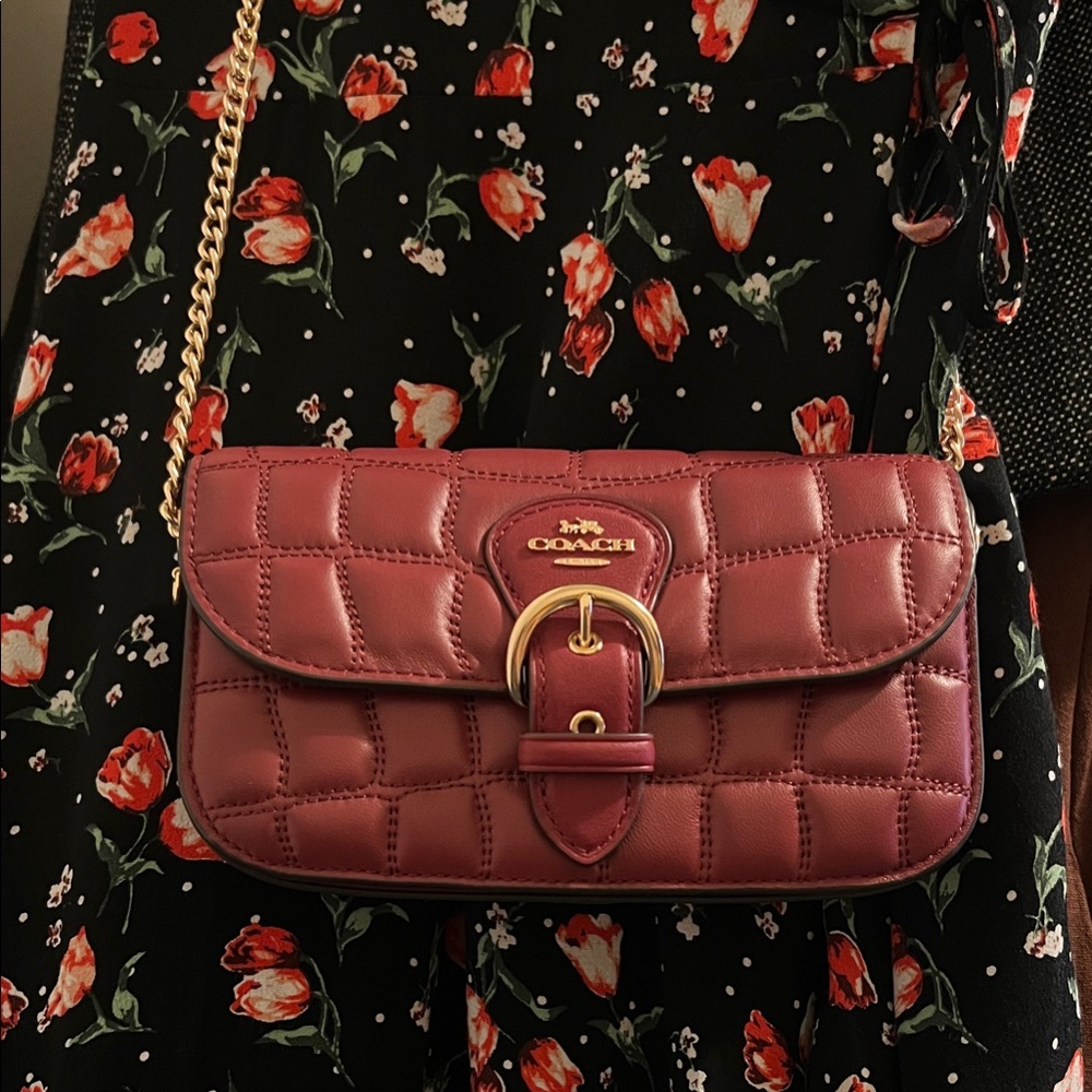 Coach Rose Quilted Crossbody Bag